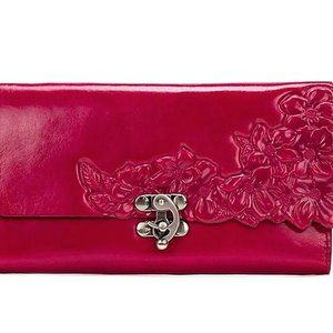 Patricia Nash "Terresa" Wallet-Hand Cut Tooled Leather---MANY COLORS AVAILABLE!